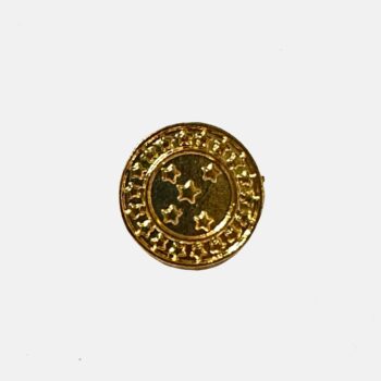 BOTÃO DE METAL DOURADO EB